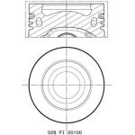 Kolben | 028 PI 00100 000