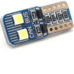 LED Glassockel W5W W2,1x9,5d 4x 2835 SMD Weiß T10 Canbus