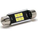 LED Soffitte C10W 42mm SV8,5-8 6x 2835 24V SMD Weiß