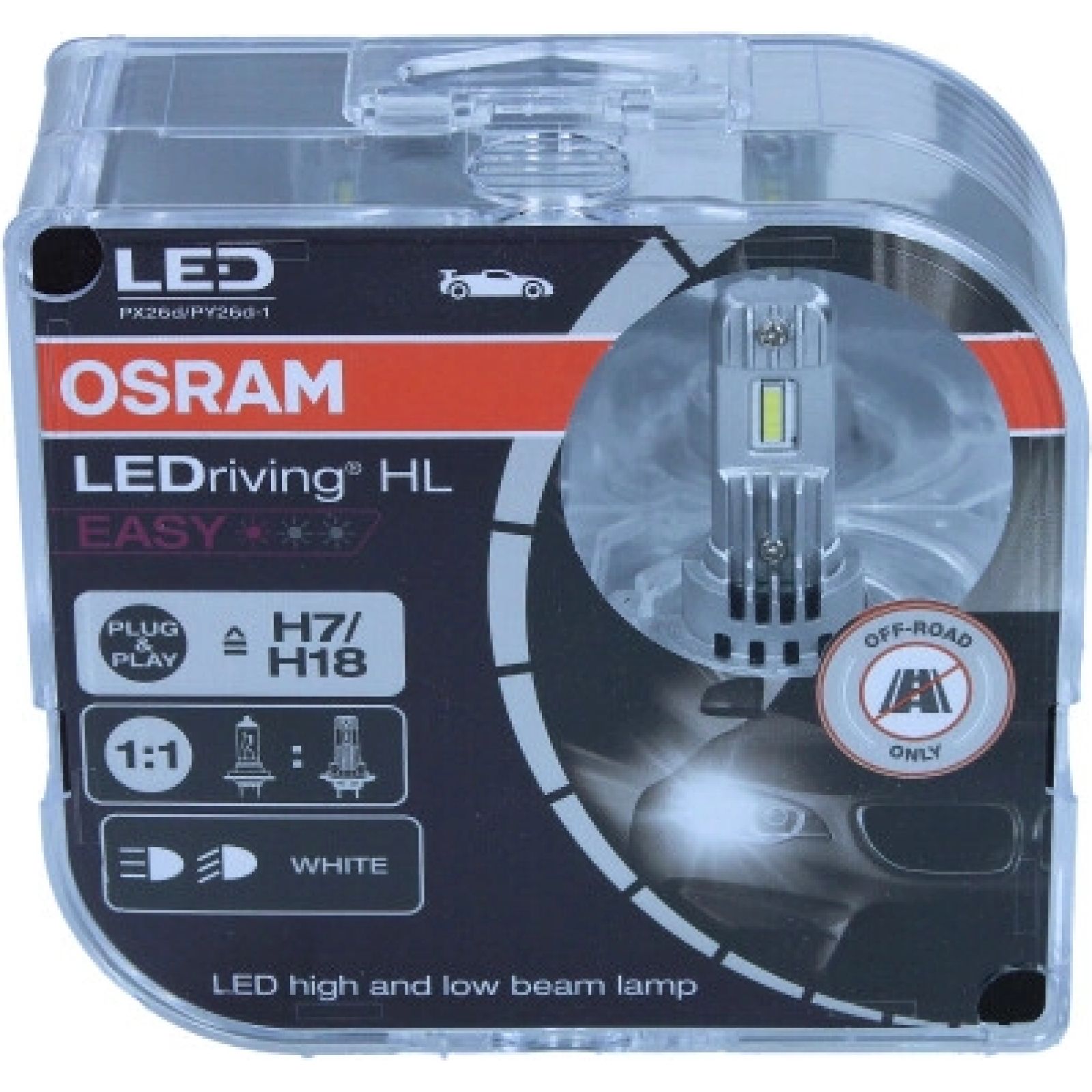 OSRAM LEDriving HL EASY - Installation of H7 (64210DWESY) in a Fiat 500 