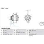 Lichtmaschine | AUDI A4 | 0 986 081 370