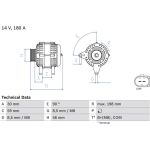 Lichtmaschine | AUDI Q7 | 0 986 081 930