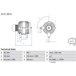 Lichtmaschine | AUDI,SEAT | 0 986 041 500