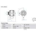 Lichtmaschine | AUDI,SEAT | 0 986 082 340