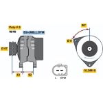 Lichtmaschine | AUDI,SKODA,VW | 0 986 044 310