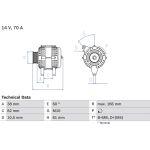 Lichtmaschine | AUDI,VW | 0 986 039 550