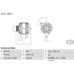 Lichtmaschine | BMW 3,5 Serie | 0 986 041 810