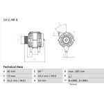 Lichtmaschine | BMW 3,5 Serie, Z3 | 0 986 040 380