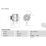 Lichtmaschine | CHEVROLET,OPEL | 0 986 044 440