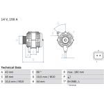 Lichtmaschine | CITROEN,PEUGEOT,FIAT,LANCIA | 0 986 046 240