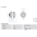 Lichtmaschine | DACIA,RENAULT | 0 986 041 850