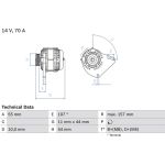 Lichtmaschine | FIAT,LANCIA | 0 986 080 490