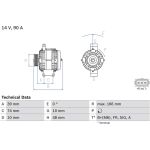 Lichtmaschine | FORD Fiesta | 0 986 049 980