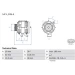 Lichtmaschine | FORD Fiesta | 0 986 080 440