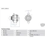 Lichtmaschine | FORD Mondeo | 0 986 049 520