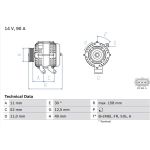 Lichtmaschine | FORD,MAZDA | 0 986 049 121