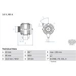 Lichtmaschine | FORD,MAZDA | 0 986 049 151