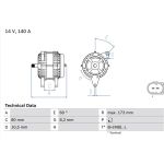 Lichtmaschine | IVECO,FIAT,CITROEN,PEUGEOT | 0 986 049 950