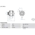 Lichtmaschine | MAZDA | 0 986 082 430