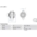 Lichtmaschine | MERCEDES | 0 986 046 320