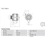 Lichtmaschine | MERCEDES A,B-Klasse | 0 986 082 160