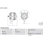 Lichtmaschine | MERCEDES Actros | 0 986 048 110