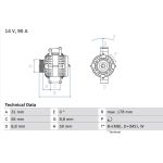 Lichtmaschine | MERCEDES C-Klasse | 0 986 041 530