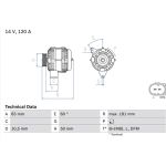 Lichtmaschine | MERCEDES C,CLK-Klasse | 0 986 047 540