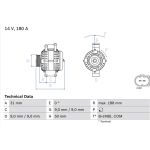 Lichtmaschine | MERCEDES Sprinter | 0 986 082 500