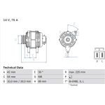 Lichtmaschine | MITSUBISHI L 200,Pajero,Pajero Sport,L 300 | 0 986 042 291