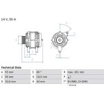 Lichtmaschine | OPEL Corsa | 0 986 041 820