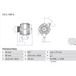 Lichtmaschine | OPEL Corsa,Meriva,Astra,Tigra | 0 986 049 020