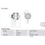 Lichtmaschine | ROVER,MG | 0 986 042 470