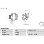 Lichtmaschine | SEAT Ibiza III | 0 986 042 620