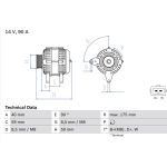 Lichtmaschine | SEAT,VW | 0 986 038 370