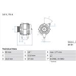 Lichtmaschine | SMART Smart | 0 986 049 131