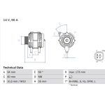 Lichtmaschine | TOYOTA Corolla, Avensis | 0 986 046 110