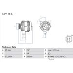 Lichtmaschine | TOYOTA Hilux | 0 986 082 040