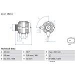 Lichtmaschine | VW | 0 986 083 310