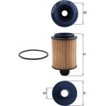 Mahle Ölfilter PKW | FORD,PEUGEOT,OPEL Bipper 08 | OX 553D