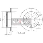 Maxgear Bremsscheibe Mitsubishi T. Lancer 08 | 19-2389