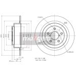 Maxgear Bremsscheibe Subaru T. Legacy 98 | 19-2357