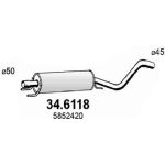 Mittelschalldämpfer | OPEL Astra H 04 | 34.6118