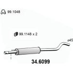 Mittelschalldämpfer | OPEL Corsa,Tigra 00 | 34.6099