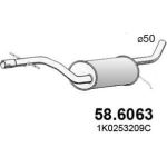 Mittelschalldämpfer | VW Golf V Plus 1.6 Fsi 03 | 58.6063