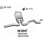 Mittelschalldämpfer | VW Passat 96 | 58.6047