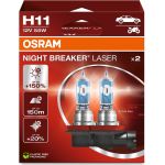 OSRAM H11 12V 55W PGJ19-2 NIGHT BREAKER LASER +150% Licht