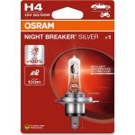 H4 12V 60/55W P43t NIGHT BREAKER SILVER +100% 1 Stück