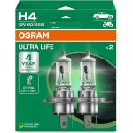 OSRAM H4 12V 60/55W P43t ULTRA LIFE 4 Jahre Garantie, 2 Stk