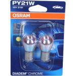 PY21W DIADEM Osram | 12V 21W BAU15s | DIADEM Chrome, 2Stk-Blister | 7507DC-02B